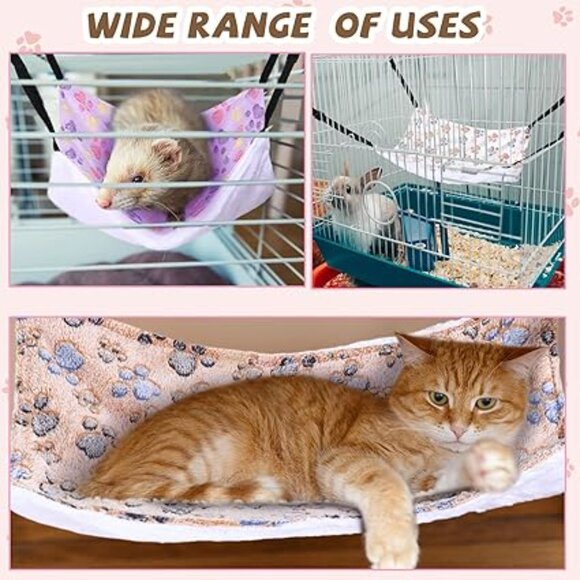 NWOT Pet Hammock * PINK CATS PRINT with straps BRAND NEW - Picture 11 of 11